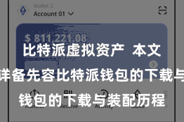 比特派虚拟资产 本文将为巨匠详备先容比特派钱包的下载与装配历程