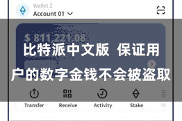 比特派中文版  保证用户的数字金钱不会被盗取
