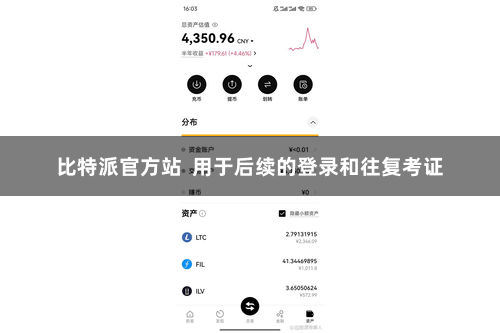 比特派官方站  用于后续的登录和往复考证