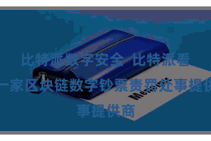 比特派数字安全  比特派看成一家区块链数字钞票责罚处事提供商