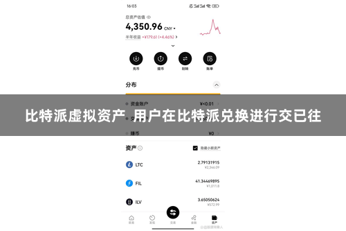 比特派虚拟资产 用户在比特派兑换进行交已往