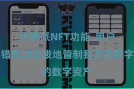 比特派NFT功能  用户便不错愈加活泼地管制我方的数字资产